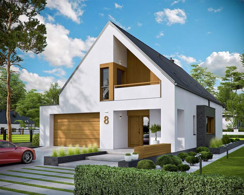 Riko III G2 – nowoczesny dom połączony z ogrodem